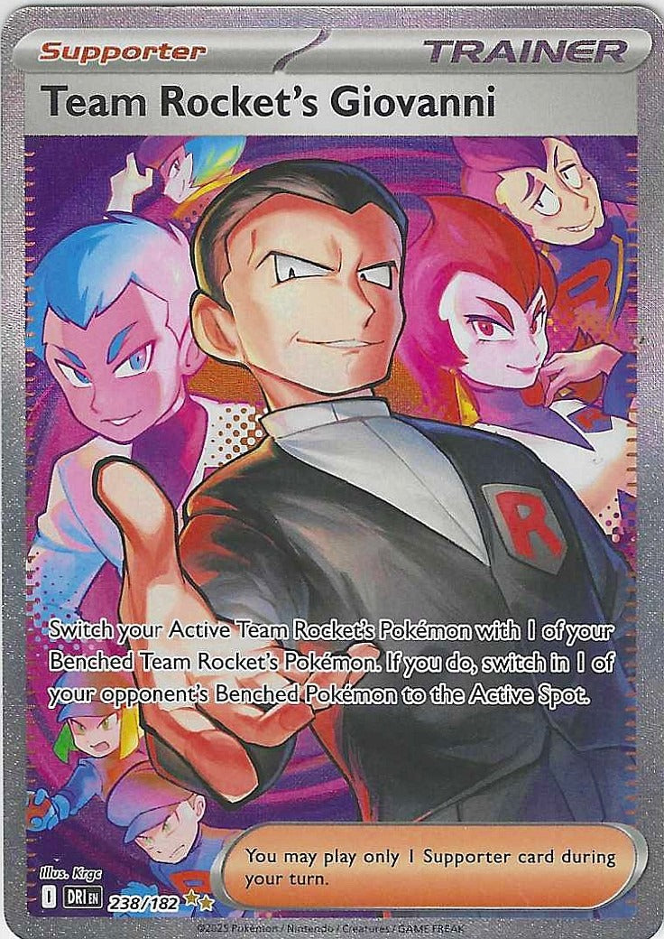 2025 SV10: Destined Rivals Team Rocket's Giovanni #238/182 Near Mint or Better