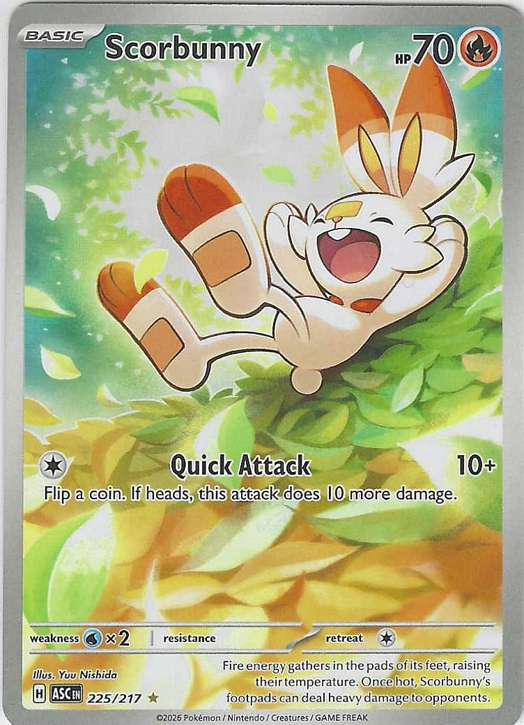 2026 ME: Ascended Heroes Scorbunny #225/217 Near Mint or Better