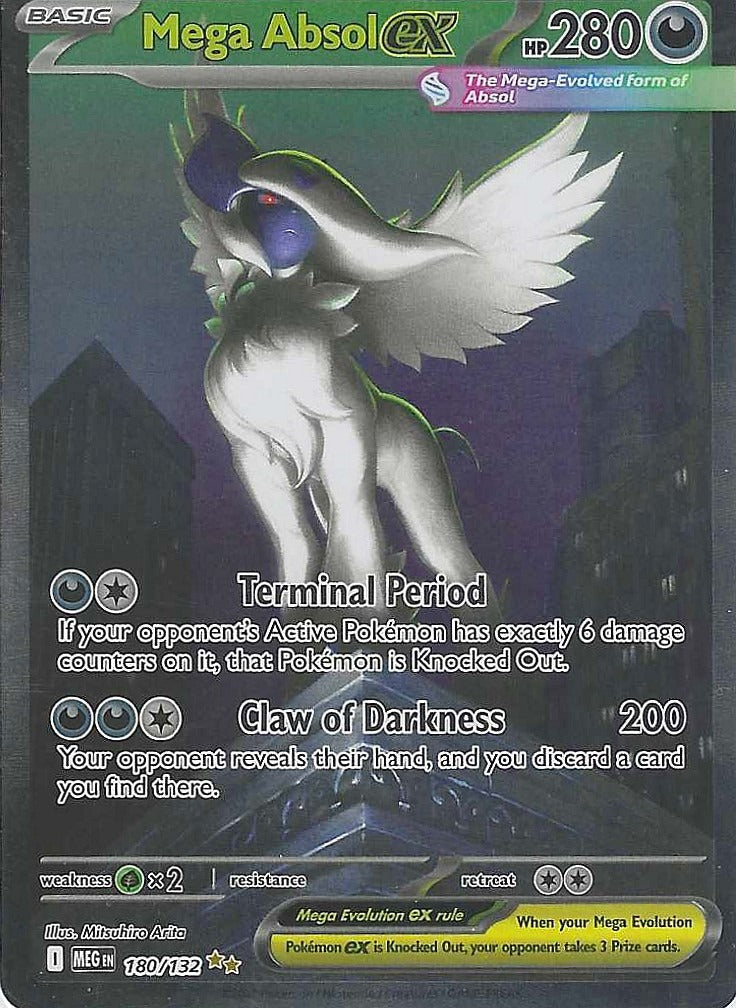2025 ME01: Mega Evolution Mega Absol ex #180/132 Near Mint or Better