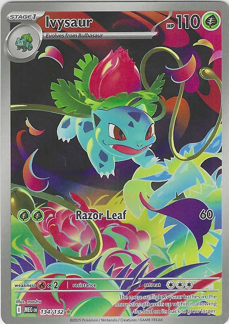 2025 ME01: Mega Evolution Ivysaur #134/132 Near Mint or Better